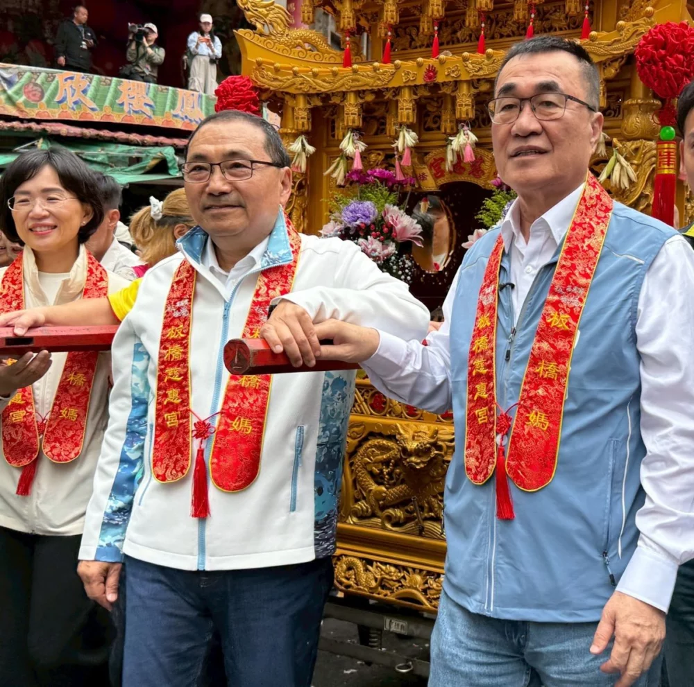 李四川媽祖遶境拚接棒 侯友宜喊建設延續